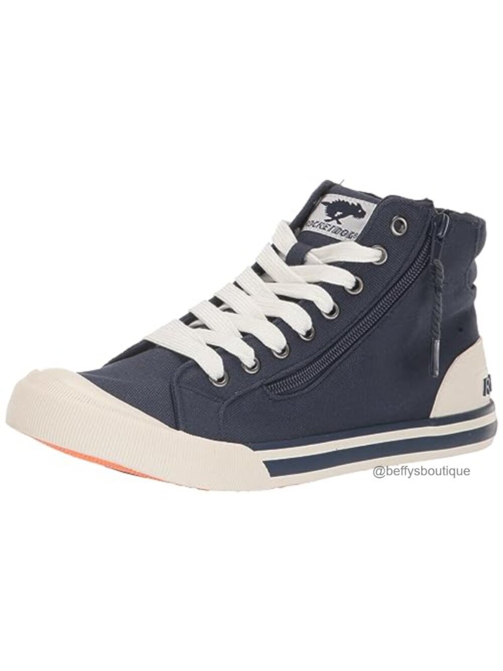 Rocket Dog Jazzin Hi High Top Sneakers Breathable Canvas Zipper Casual